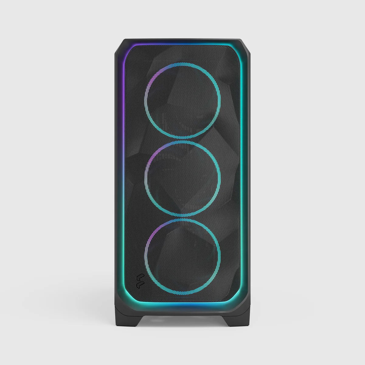 Fractal Design Meshify 3 XL Ambience Pro RGB TG Light Tint — Blanc — vue 2