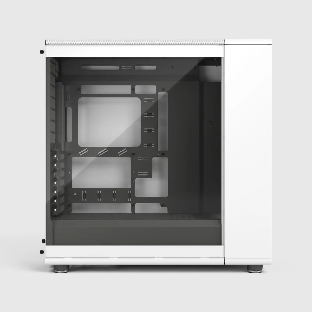 Fractal Design North XL RC Chalk Blanc TG clear — vue 3