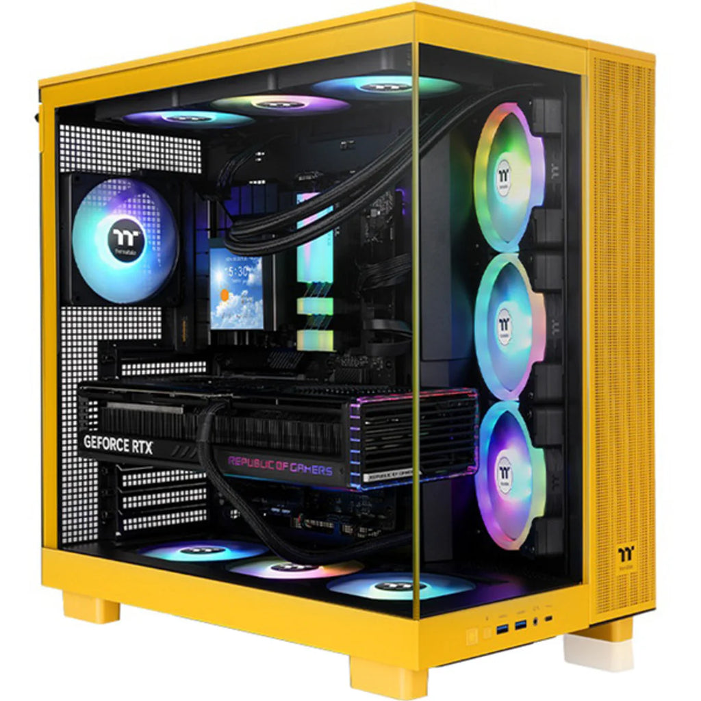 Thermaltake View 380 XL TG ARGB — Jaune Bumblebee — vue 2