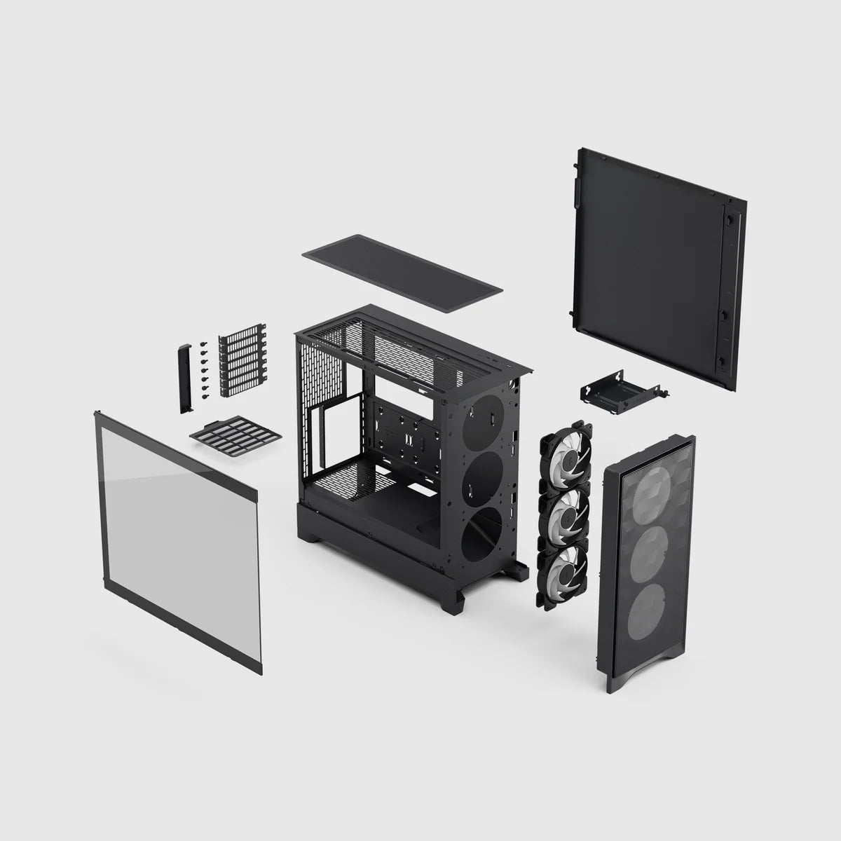 Fractal Design Pop Air 2 TG Clear ATX — Blanc — vue 8