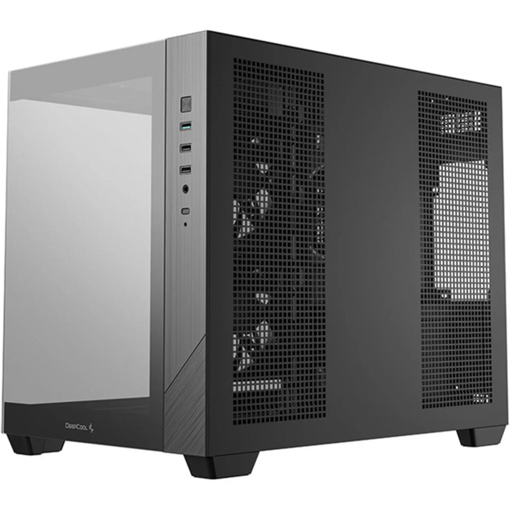 DeepCool CG330 3F Micro ATX Mini ITX ARGB verre Noir — vue 4