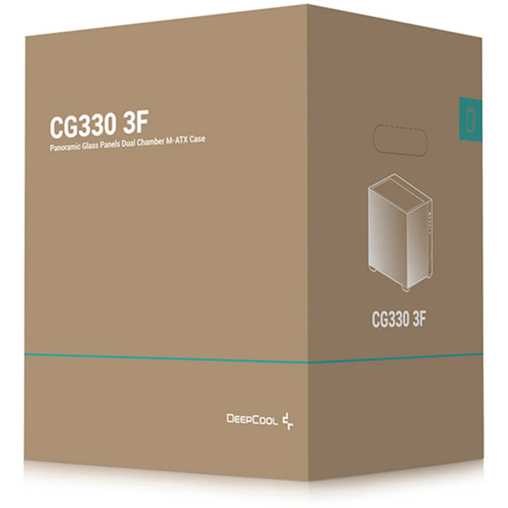 DeepCool CG330 3F Micro ATX Mini ITX ARGB verre Noir — vue 11