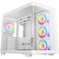 DeepCool CG530U 4F WH ATX boîtier panoramique en verre incurvé Blanc — vue principale