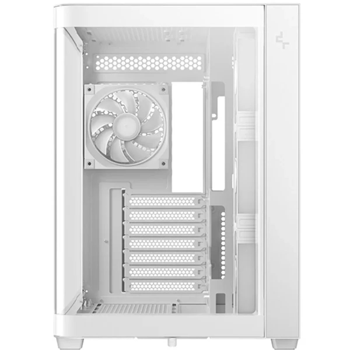 DeepCool CG530U 4F WH ATX boîtier panoramique en verre incurvé Blanc — vue 2