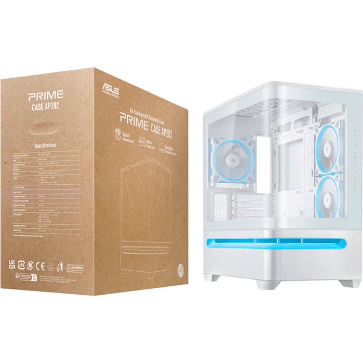 ASUS PRIME AP202 TG ARGB Blanc — vue 15