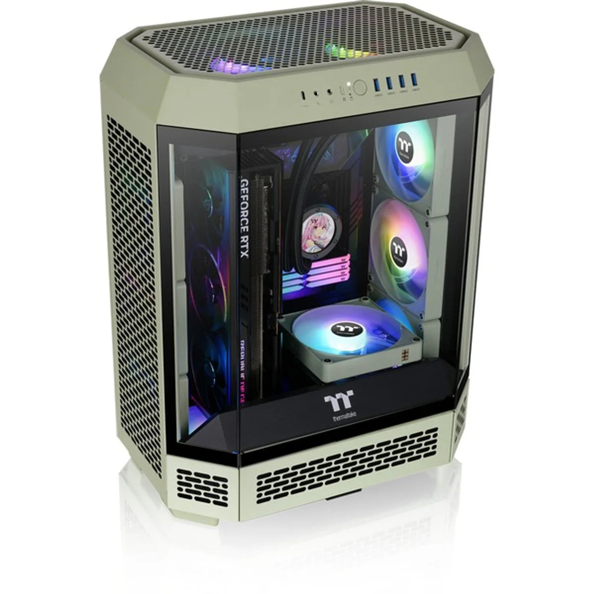 Thermaltake The Tower 600 — Vert matcha — vue 15