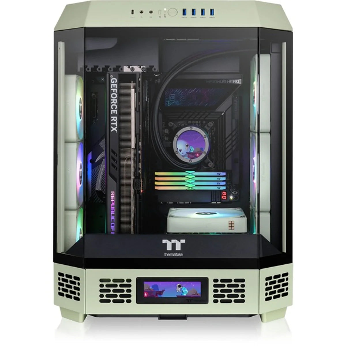 Thermaltake The Tower 600 — Vert matcha — vue 16
