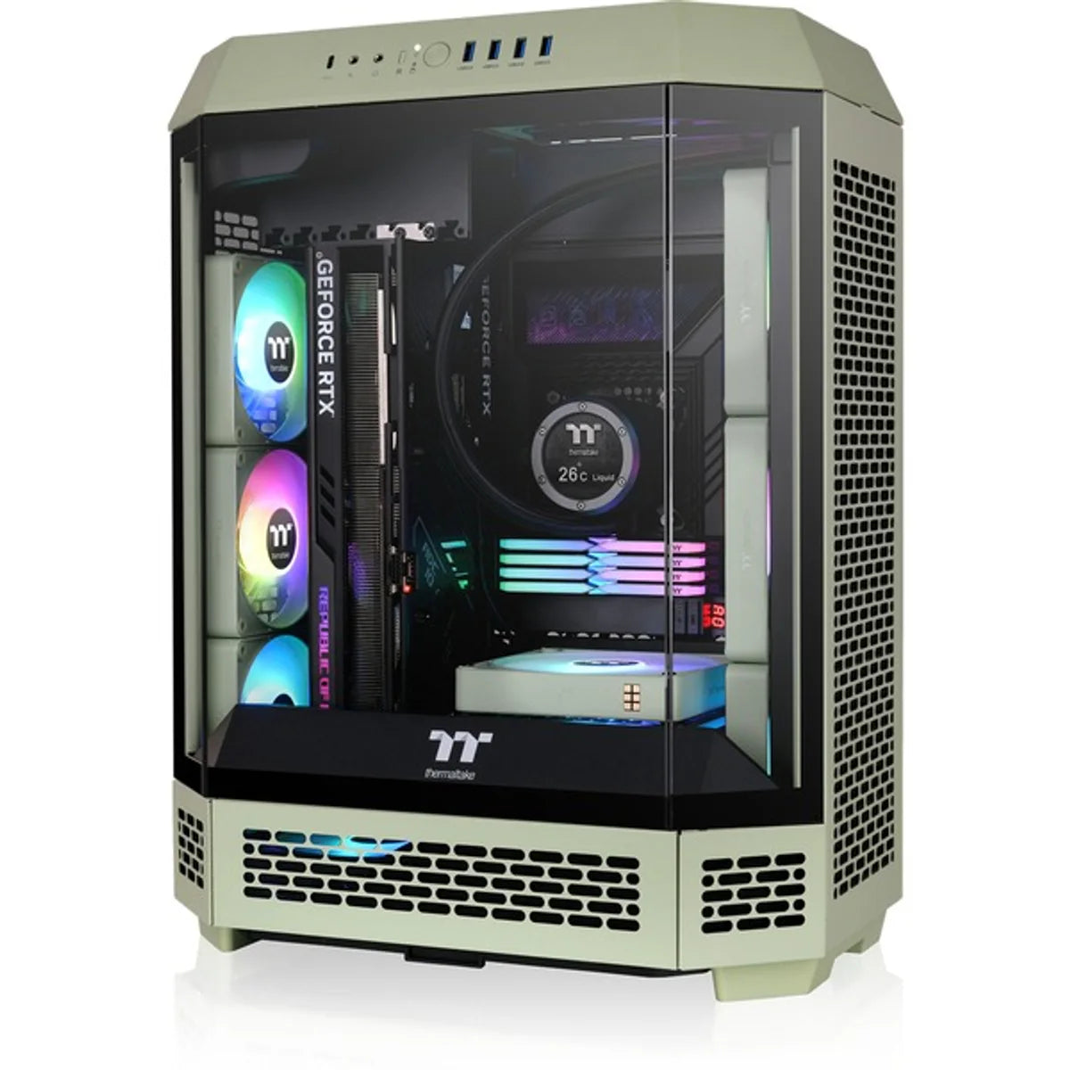 Thermaltake The Tower 600 — Vert matcha — vue 17