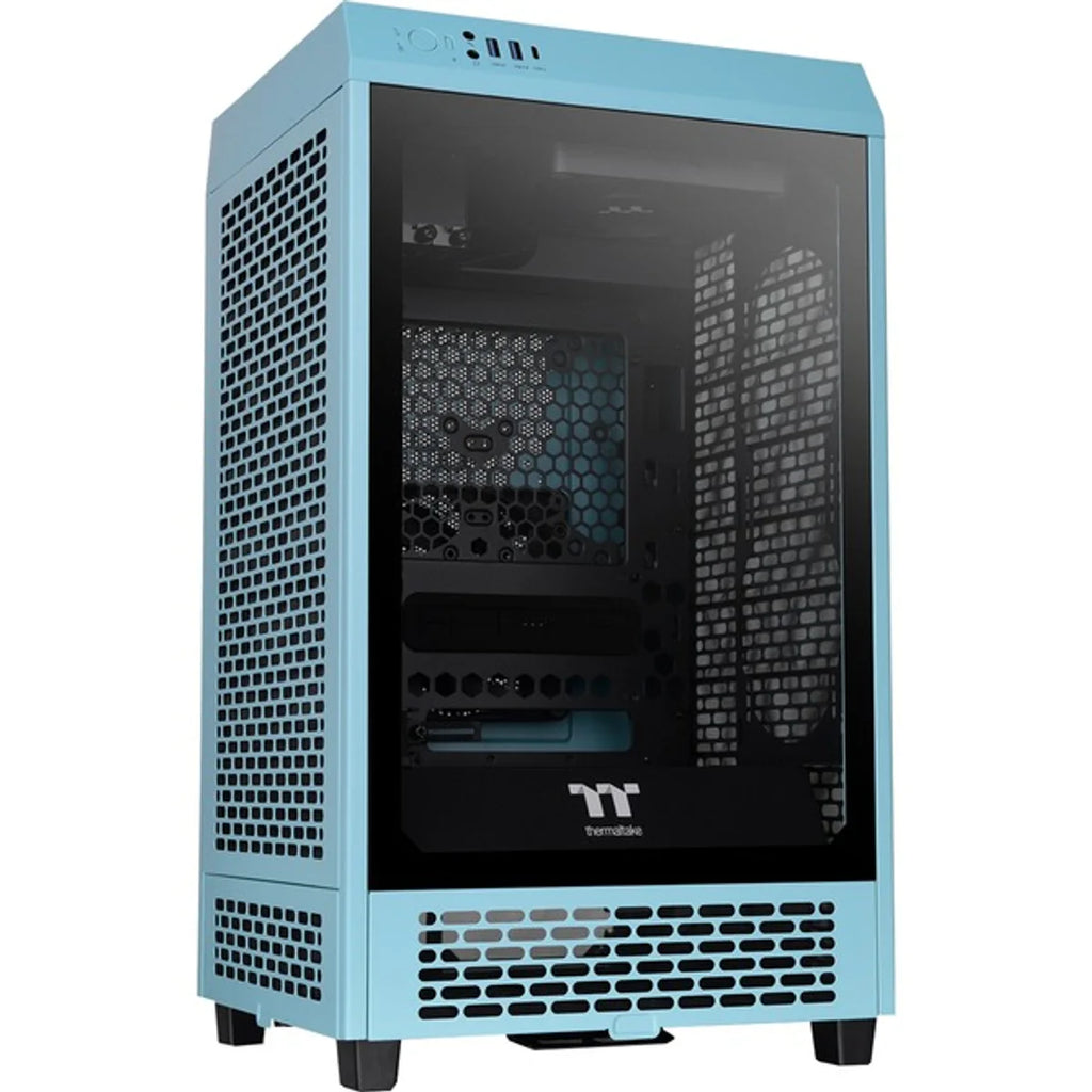 Thermaltake The Tower 200 TG — Turquoise — vue 2
