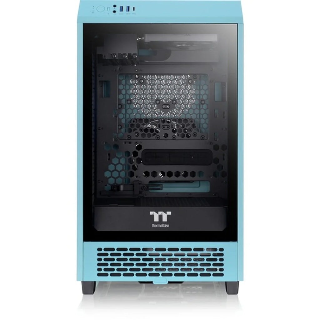 Thermaltake The Tower 200 TG — Turquoise — vue 3
