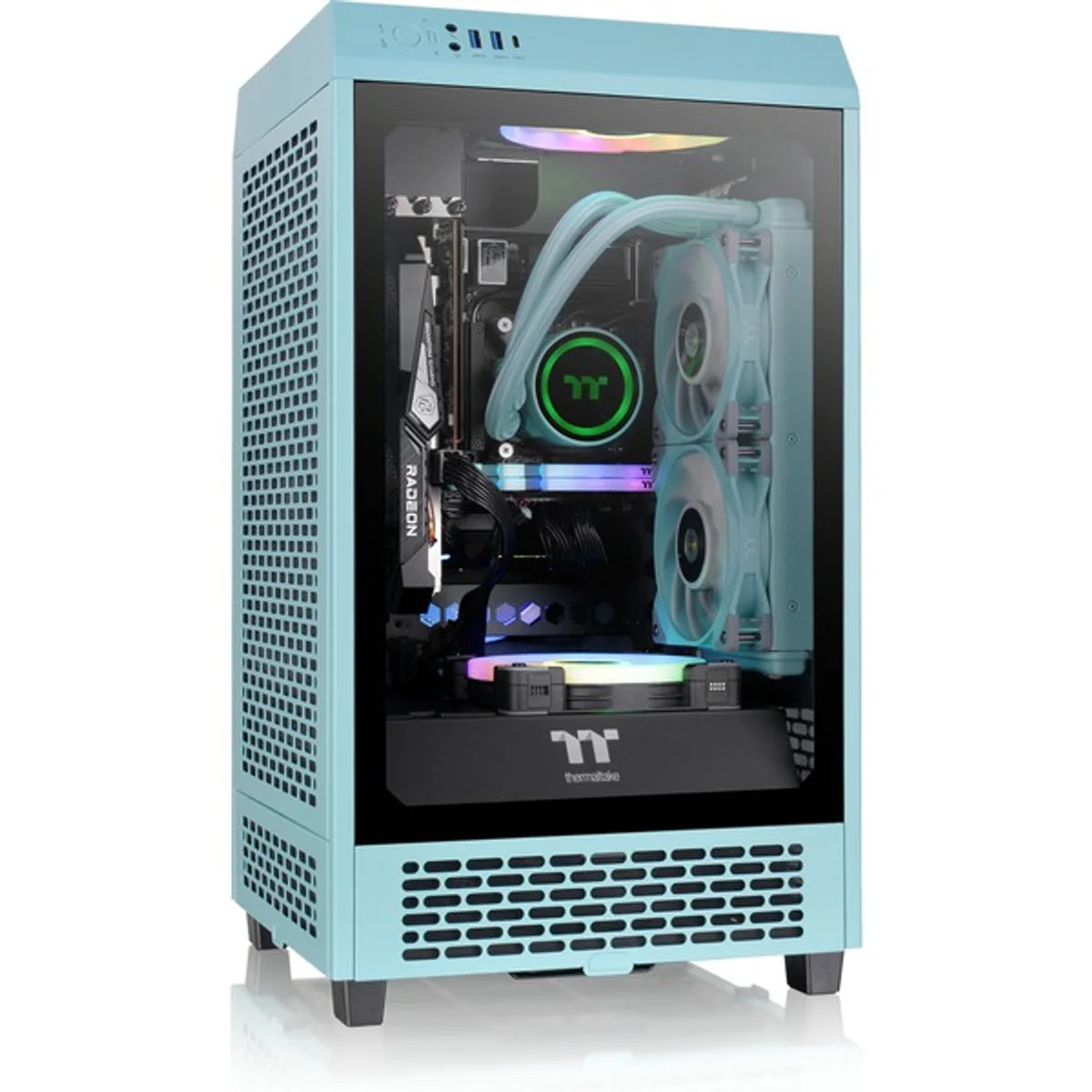 Thermaltake The Tower 200 TG — Turquoise — vue 15