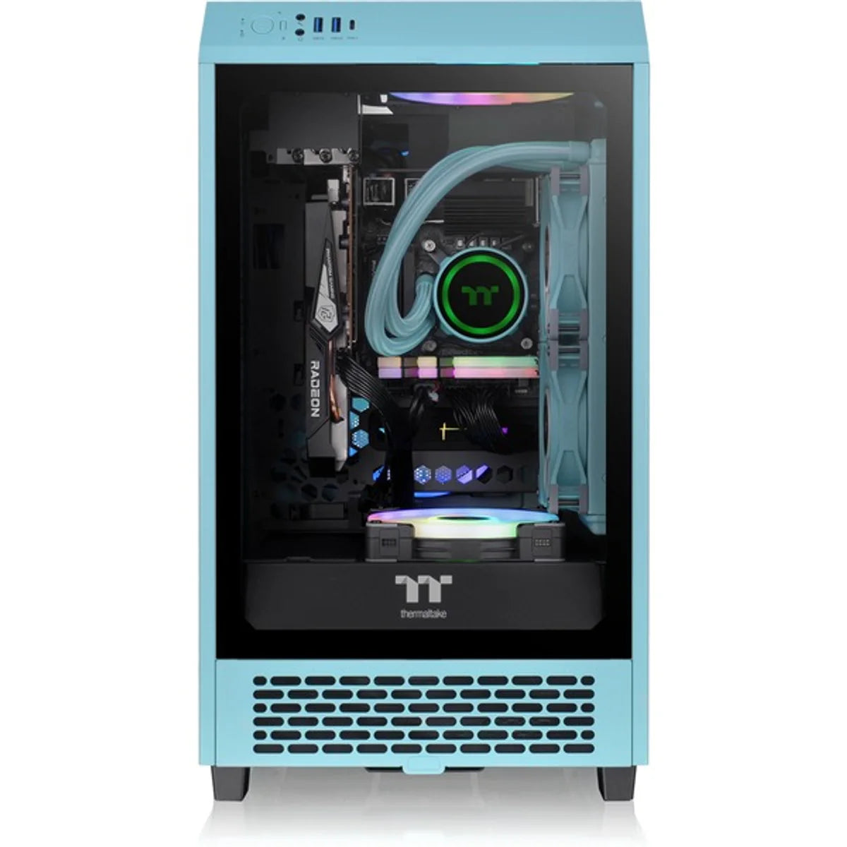 Thermaltake The Tower 200 TG — Turquoise — vue 16