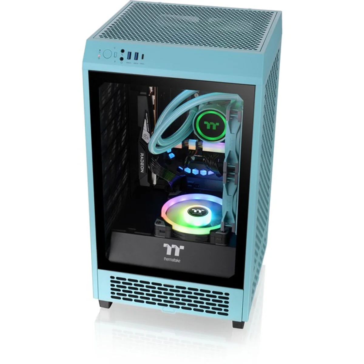Thermaltake The Tower 200 TG — Turquoise — vue 17