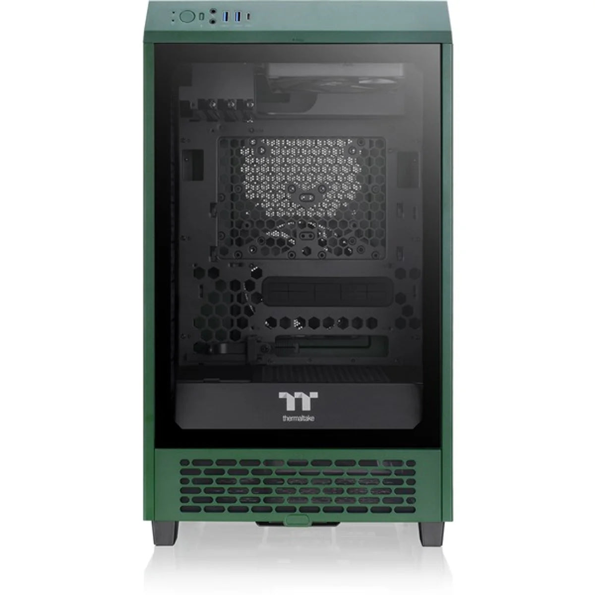 Thermaltake The Tower 200 TG Dark Green — vue 3