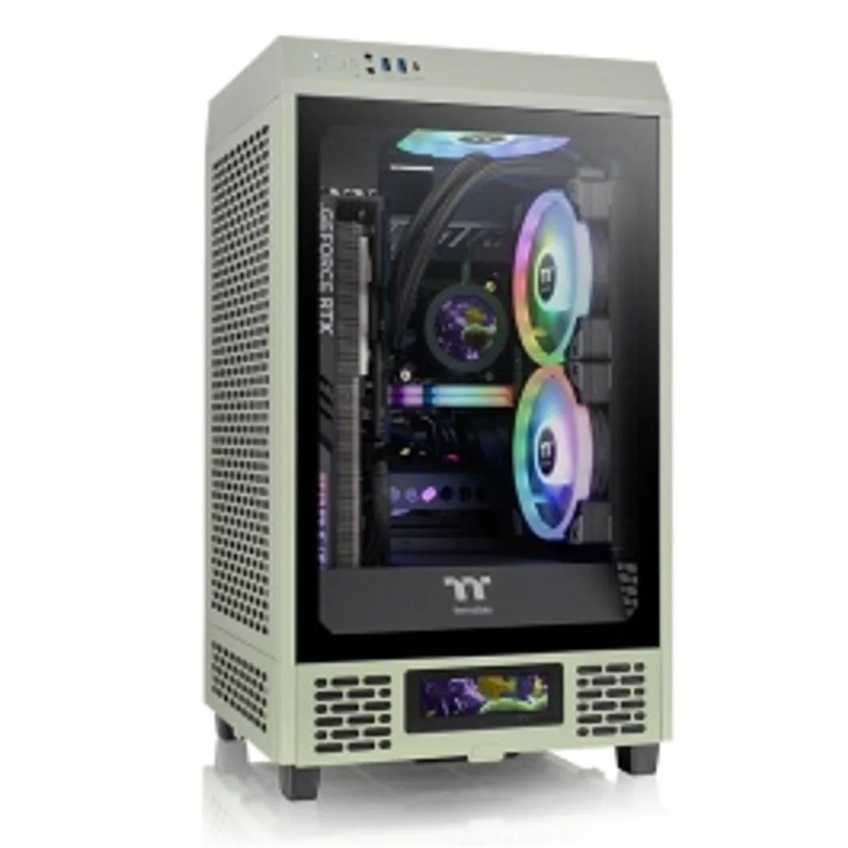 Thermaltake The Tower 200 TG — Vert — vue principale