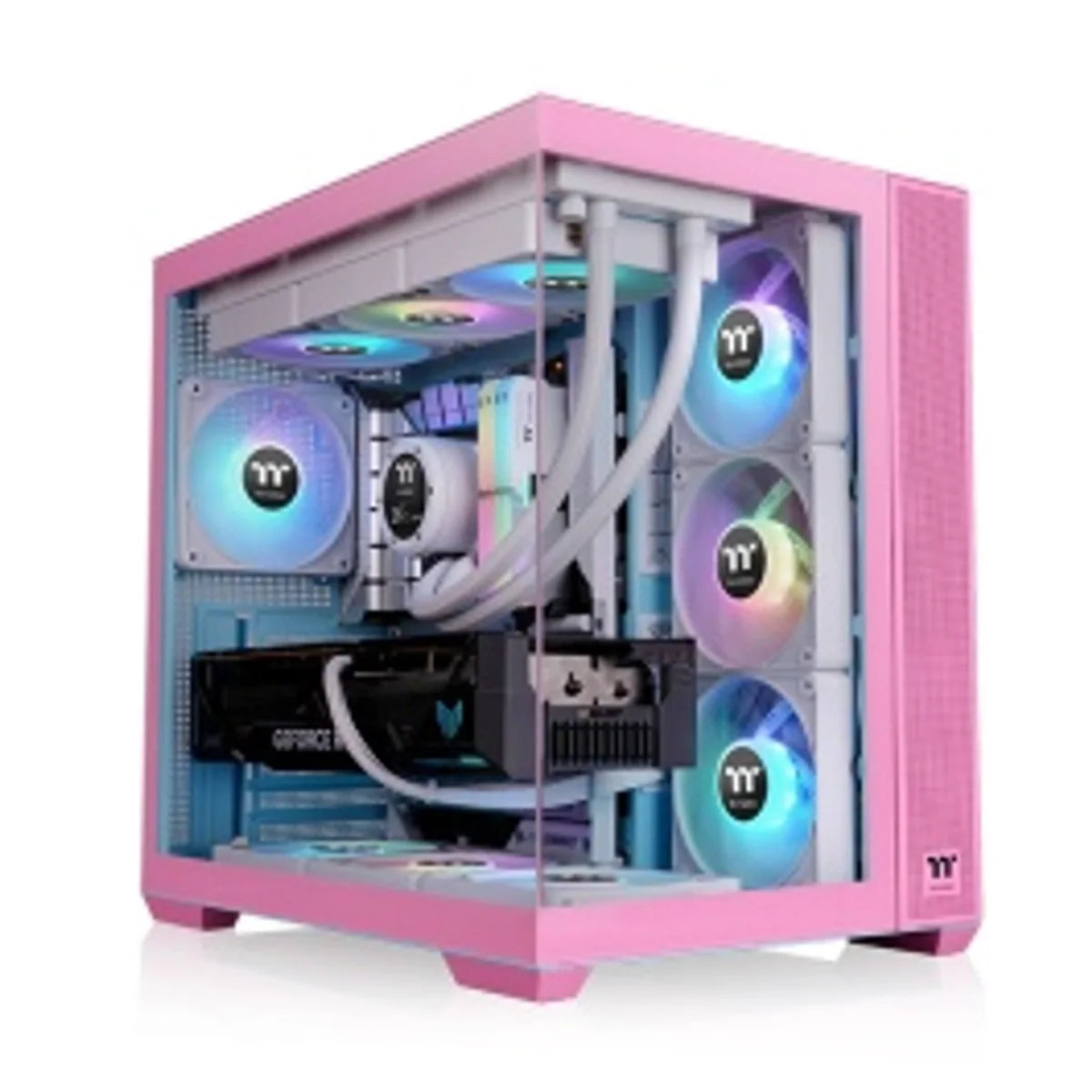Thermaltake View 380 TG ARGB — Rose bubble — vue principale