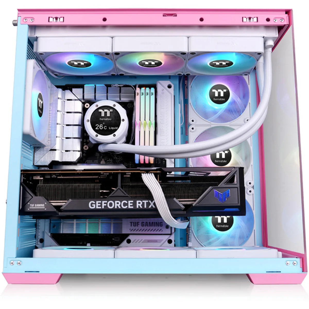 Thermaltake View 380 TG ARGB — Rose bubble — vue 9