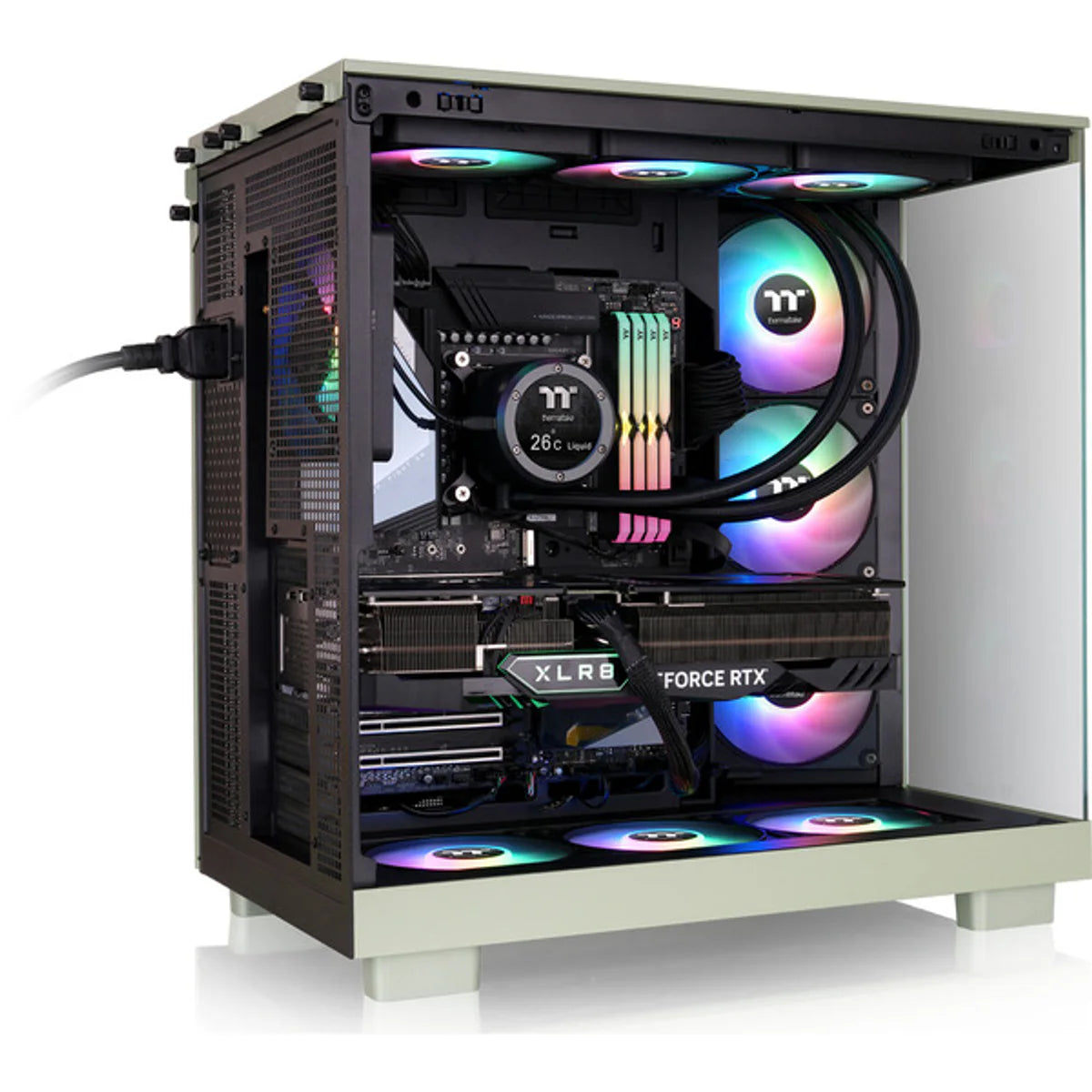 Thermaltake View 380 XL WS ARGB — Vert matcha — vue 6