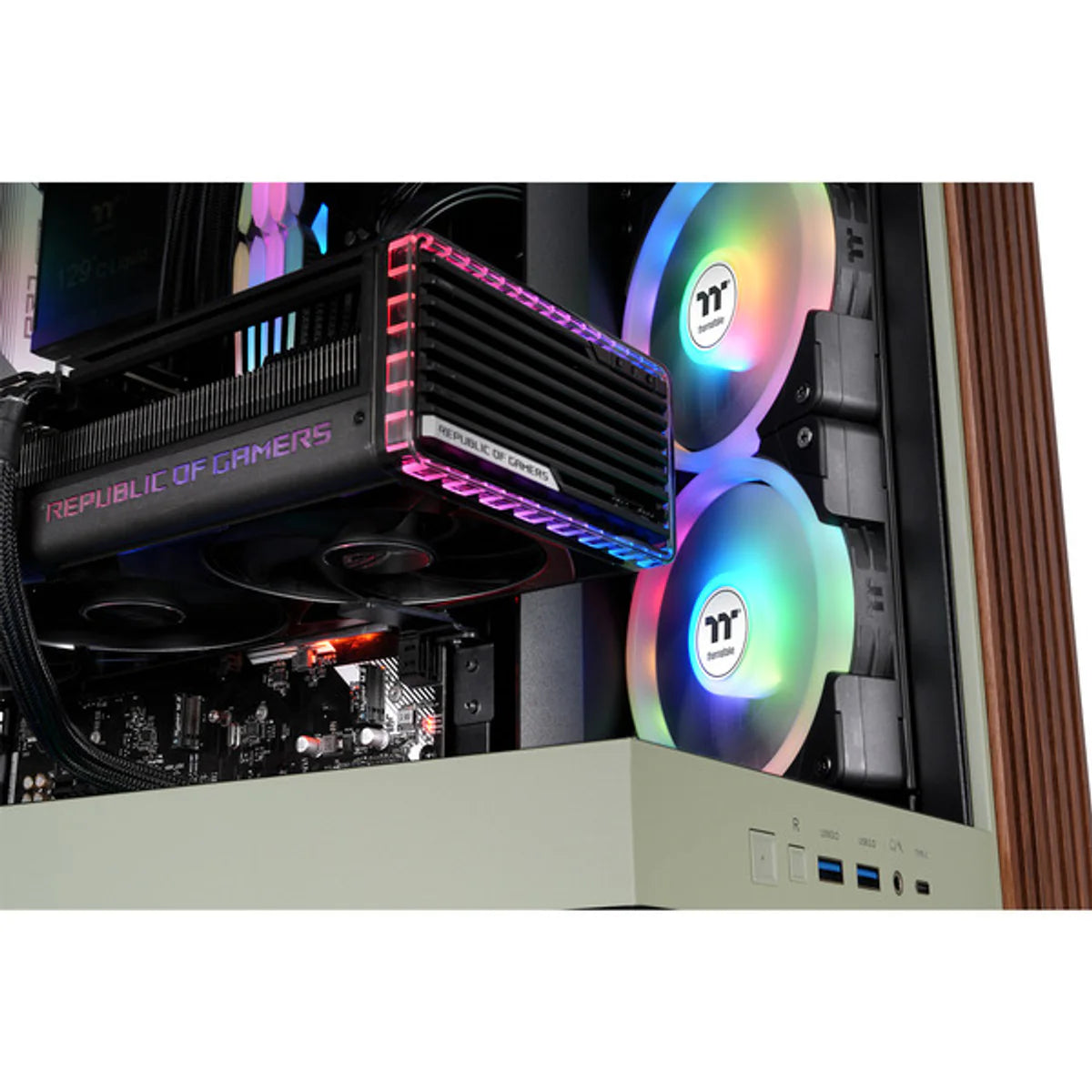 Thermaltake View 380 XL WS ARGB — Vert matcha — vue 8