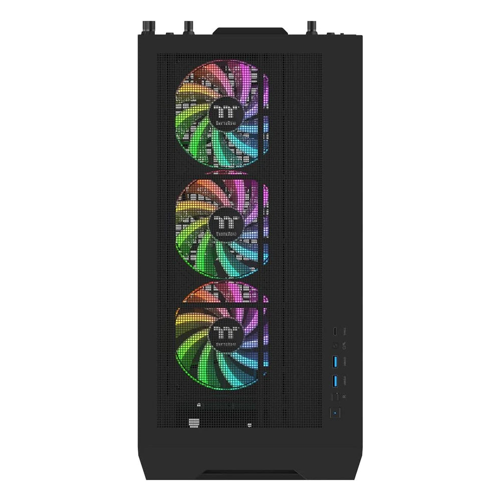 Thermaltake S380 TG ARGB — Noir — vue 3