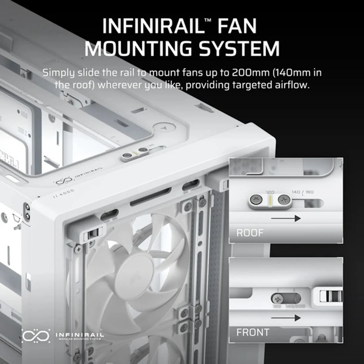 CORSAIR Frame 4000D RS Blanc — vue 6