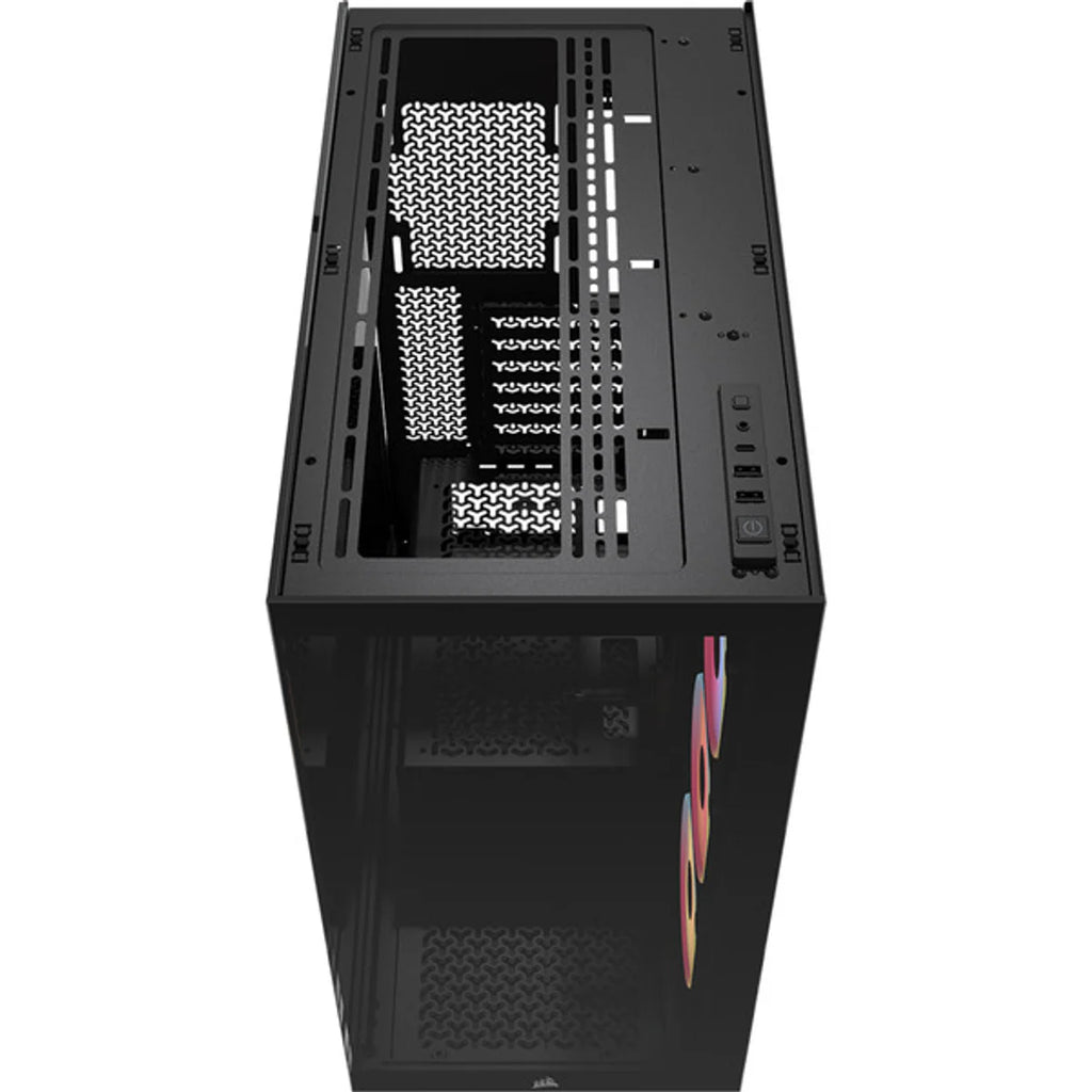CORSAIR Midi 3500X LXR LINK (verre trempé) Noir — vue 10