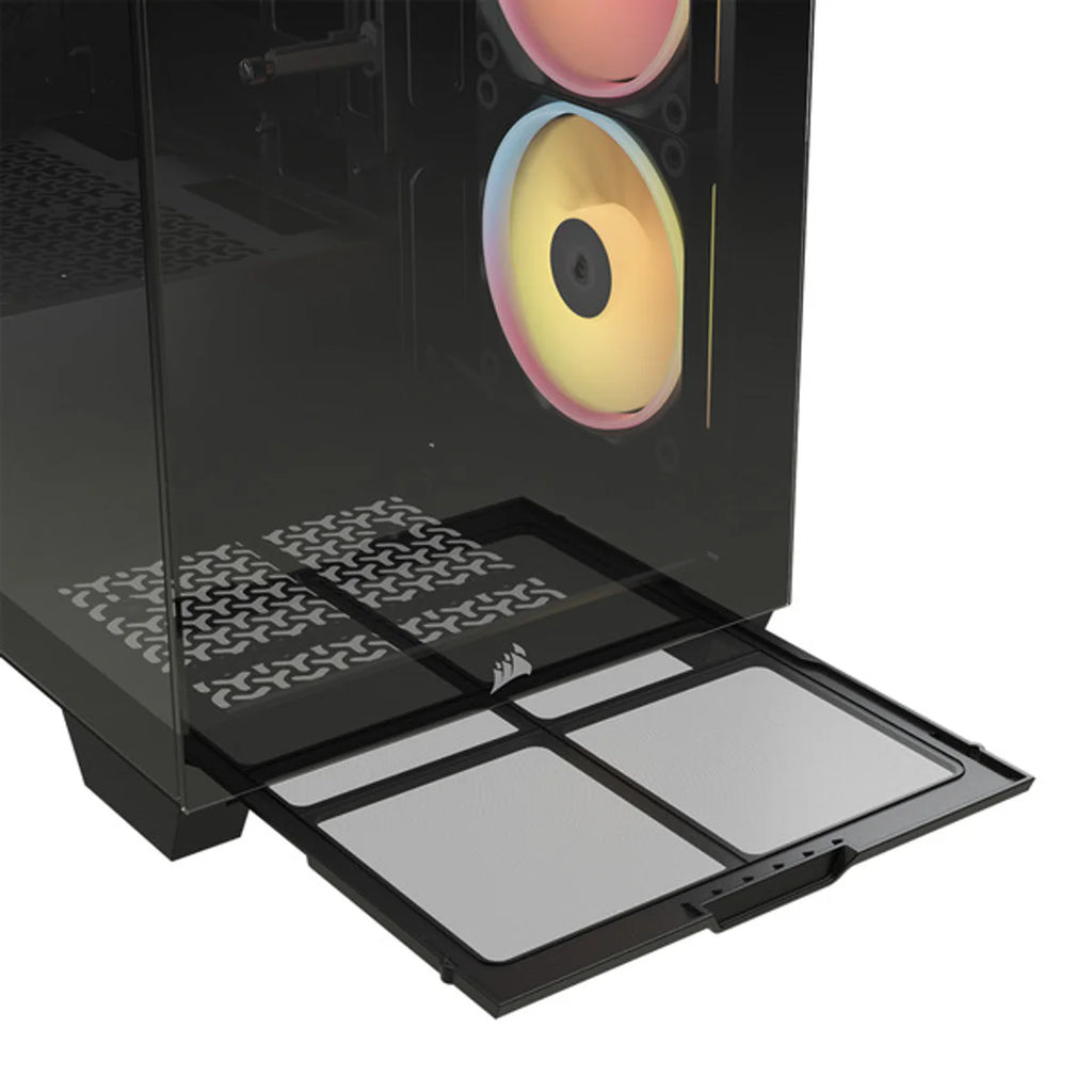 CORSAIR Midi 3500X LXR LINK (verre trempé) Noir — vue 15