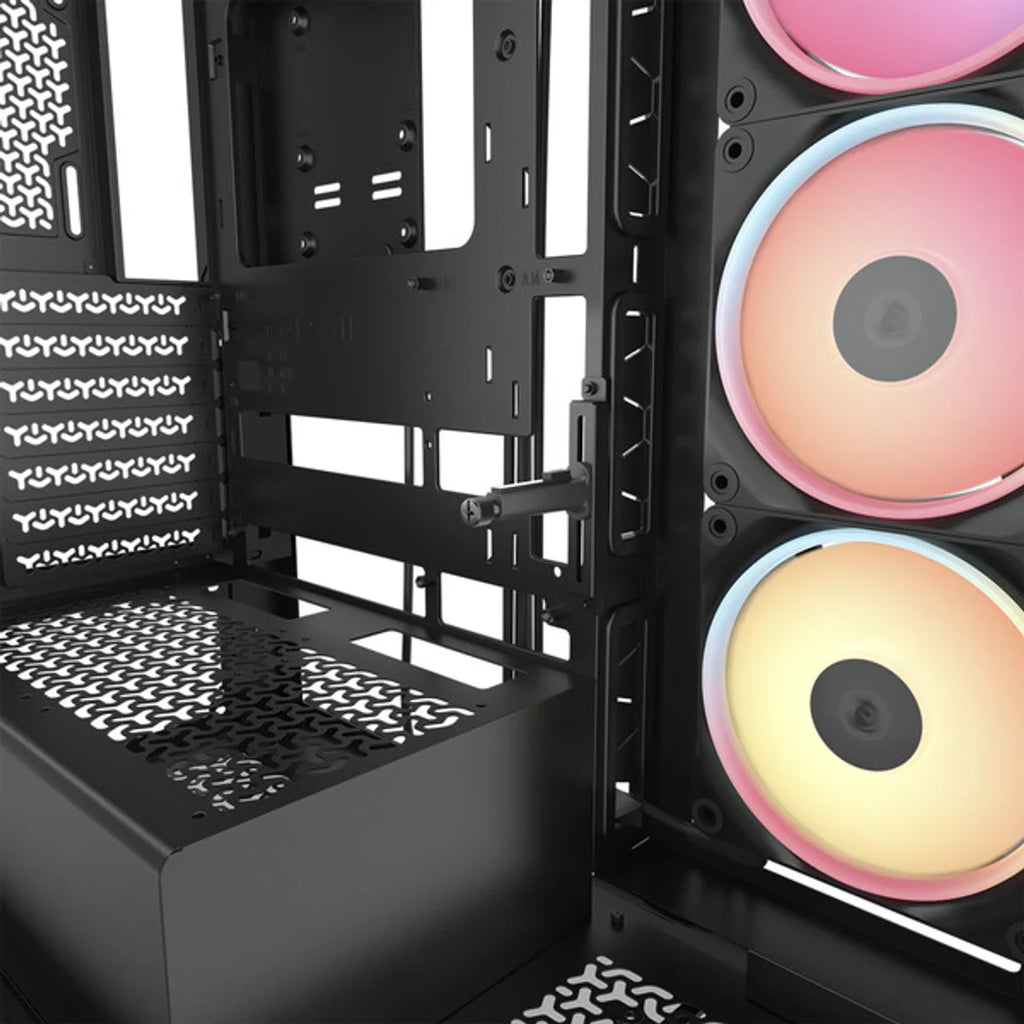 CORSAIR Midi 3500X LXR LINK (verre trempé) Noir — vue 16