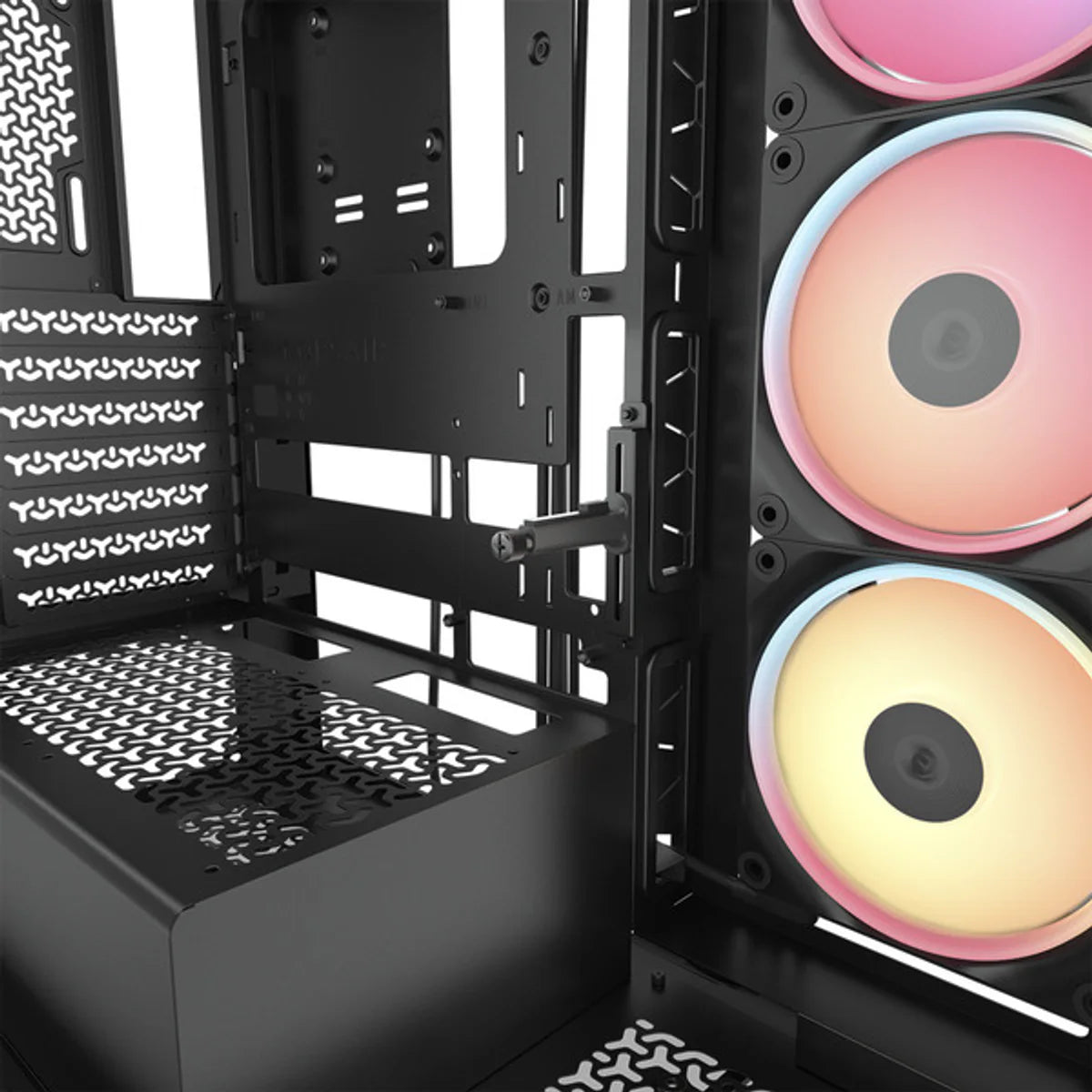 CORSAIR Midi 3500X LXR LINK (verre trempé) Noir — vue 16