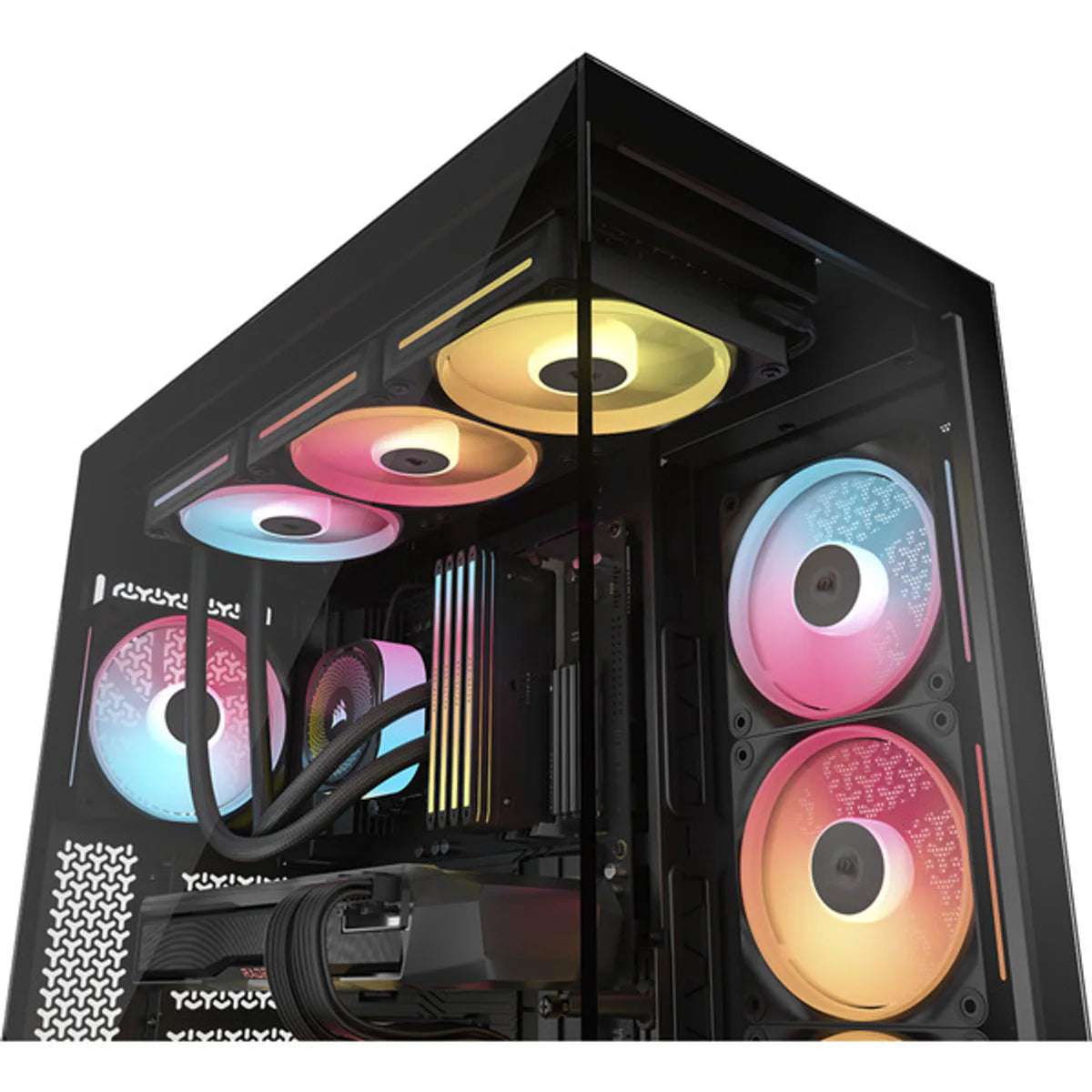 CORSAIR Midi 3500X LXR LINK (verre trempé) Noir — vue 21