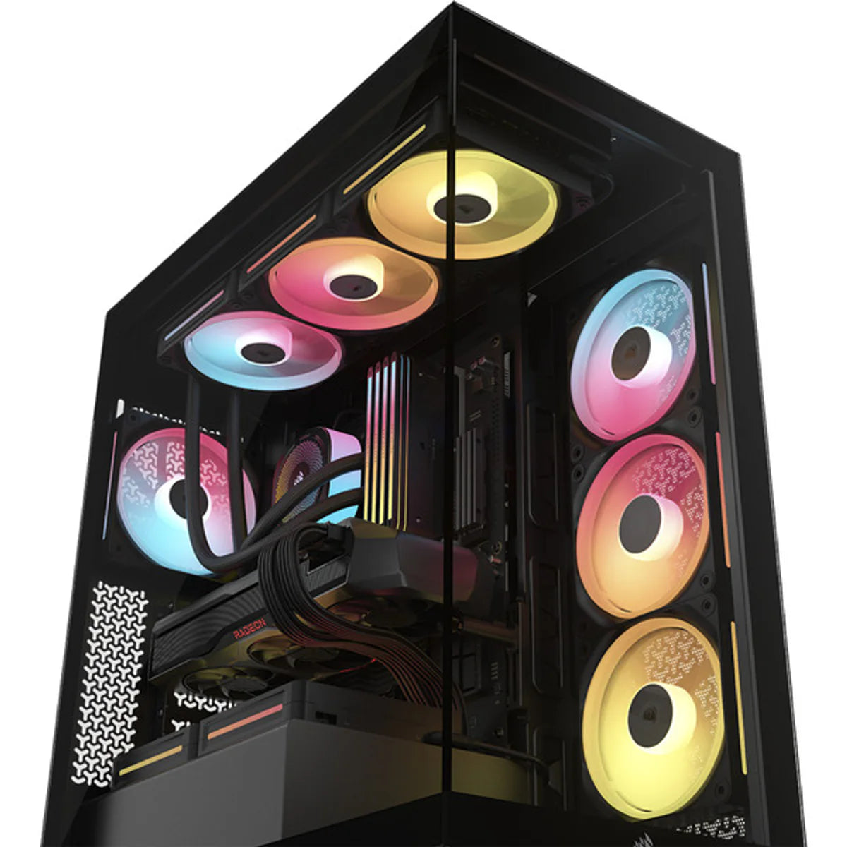 CORSAIR Midi 3500X LXR LINK (verre trempé) Noir — vue 22