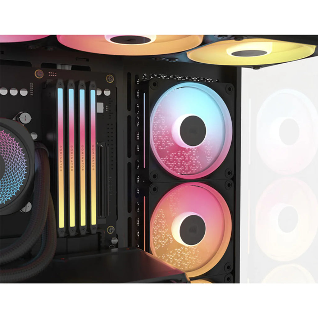 CORSAIR Midi 3500X LXR LINK (verre trempé) Noir — vue 24