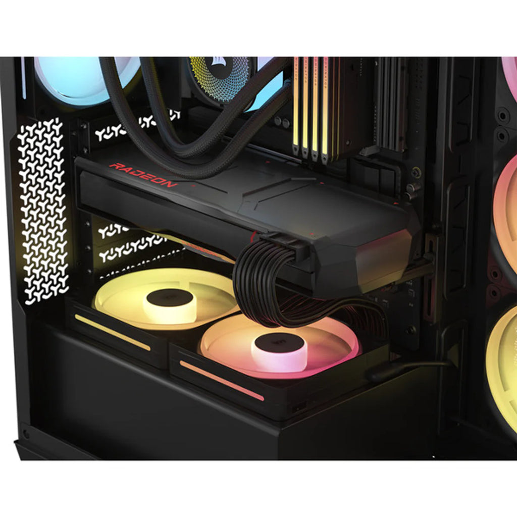 CORSAIR Midi 3500X LXR LINK (verre trempé) Noir — vue 25