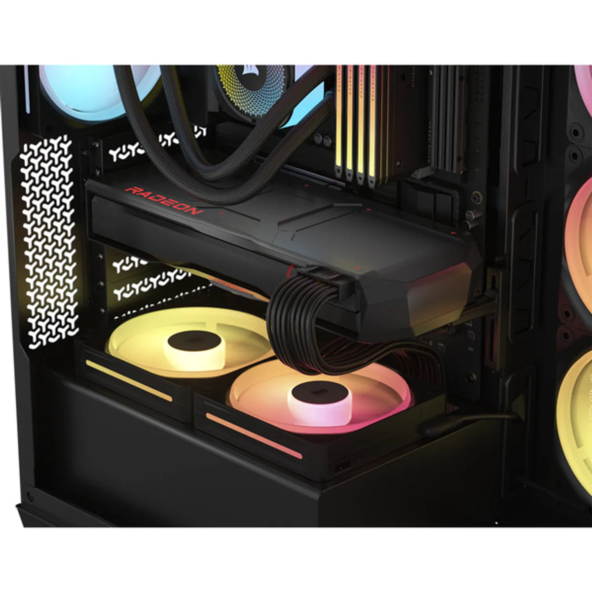 CORSAIR Midi 3500X LXR LINK (verre trempé) Noir — vue 25