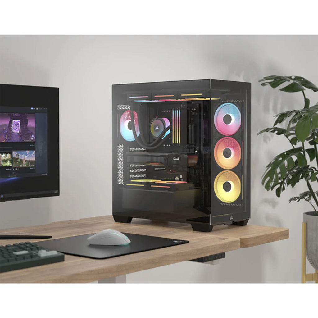 CORSAIR Midi 3500X LXR LINK (verre trempé) Noir — vue 26