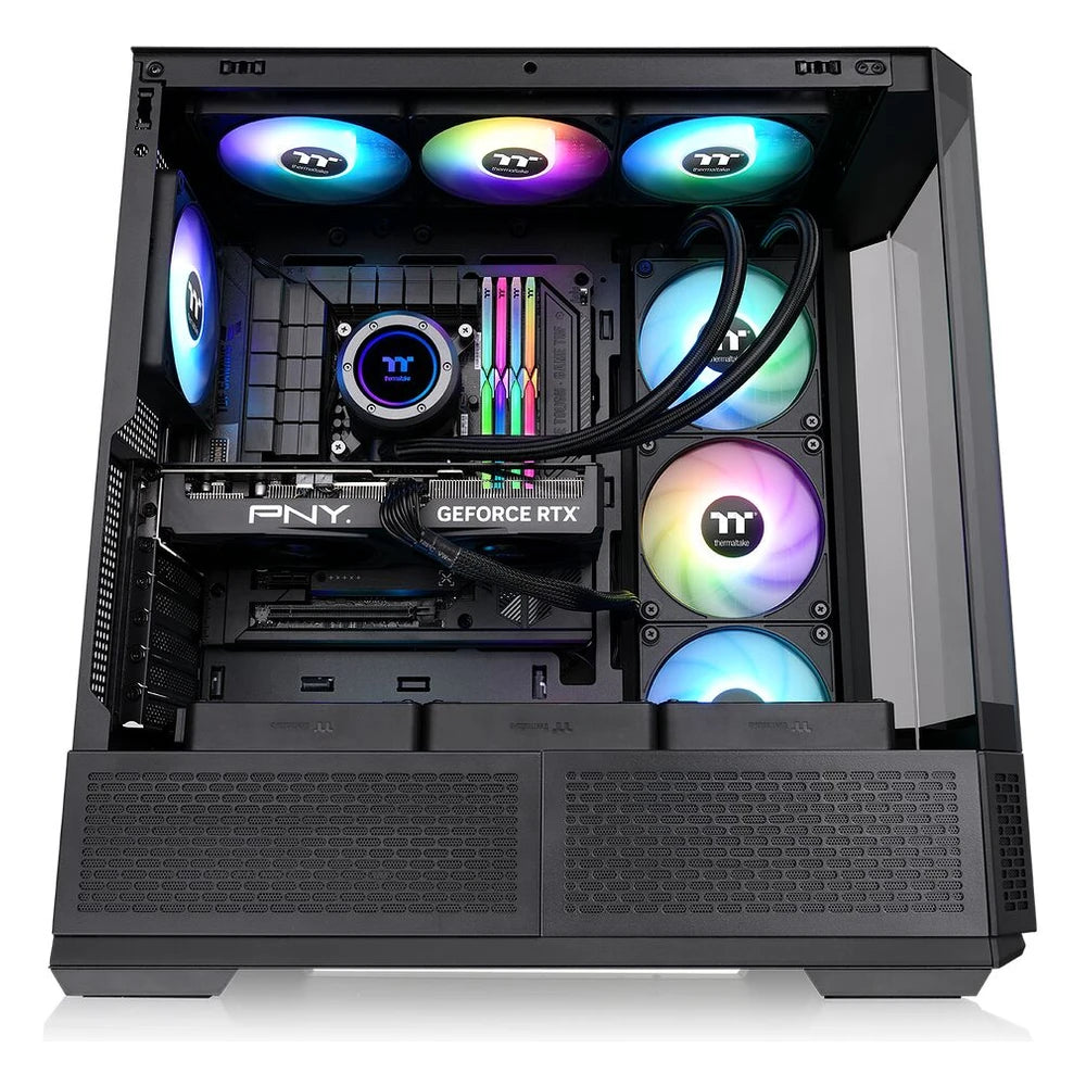 Thermaltake View 370 TG ARGB — Noir — vue 3