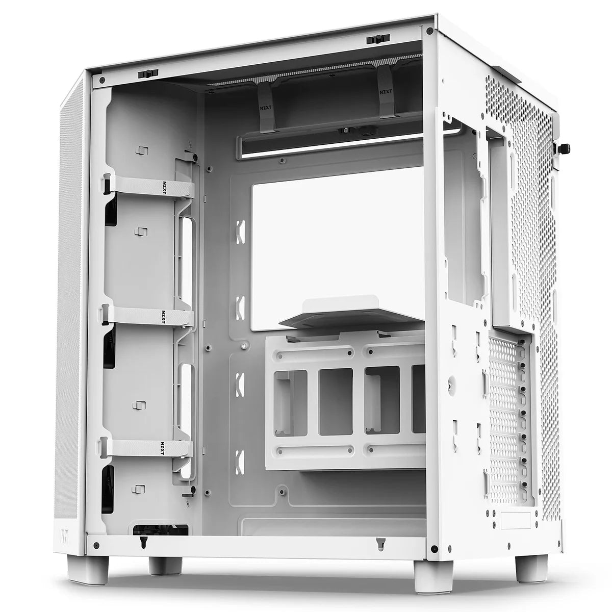 NZXT H6 FLOW RGB ALL Blanc Moyen Tour fenêtre en verre CC-H61FW-R1 — vue 5