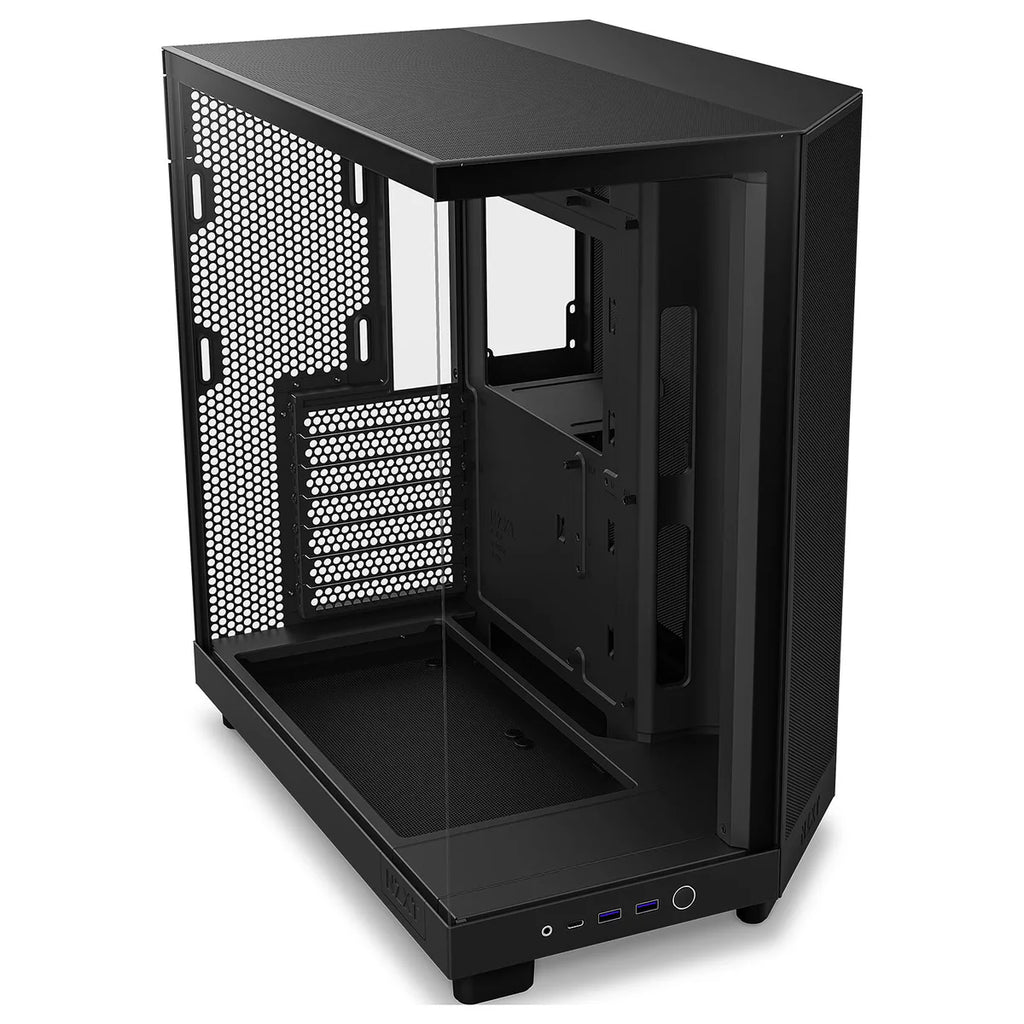NZXT H6 FLOW ALL Noir Moyen Tour fenêtre en verre CC-H61FB-01 — vue 2