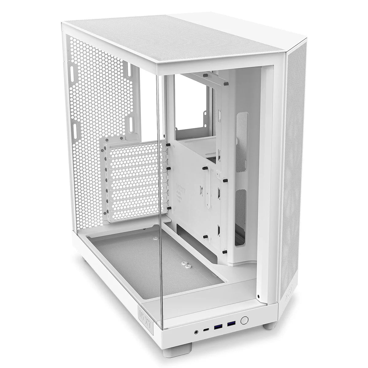 NZXT H6 FLOW ALL Blanc Moyen Tour fenêtre en verre CC-H61FW-01 — vue 2