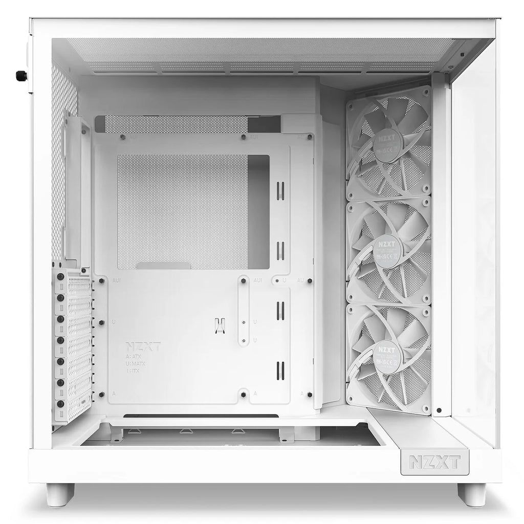 NZXT H6 FLOW ALL Blanc Moyen Tour fenêtre en verre CC-H61FW-01 — vue 3
