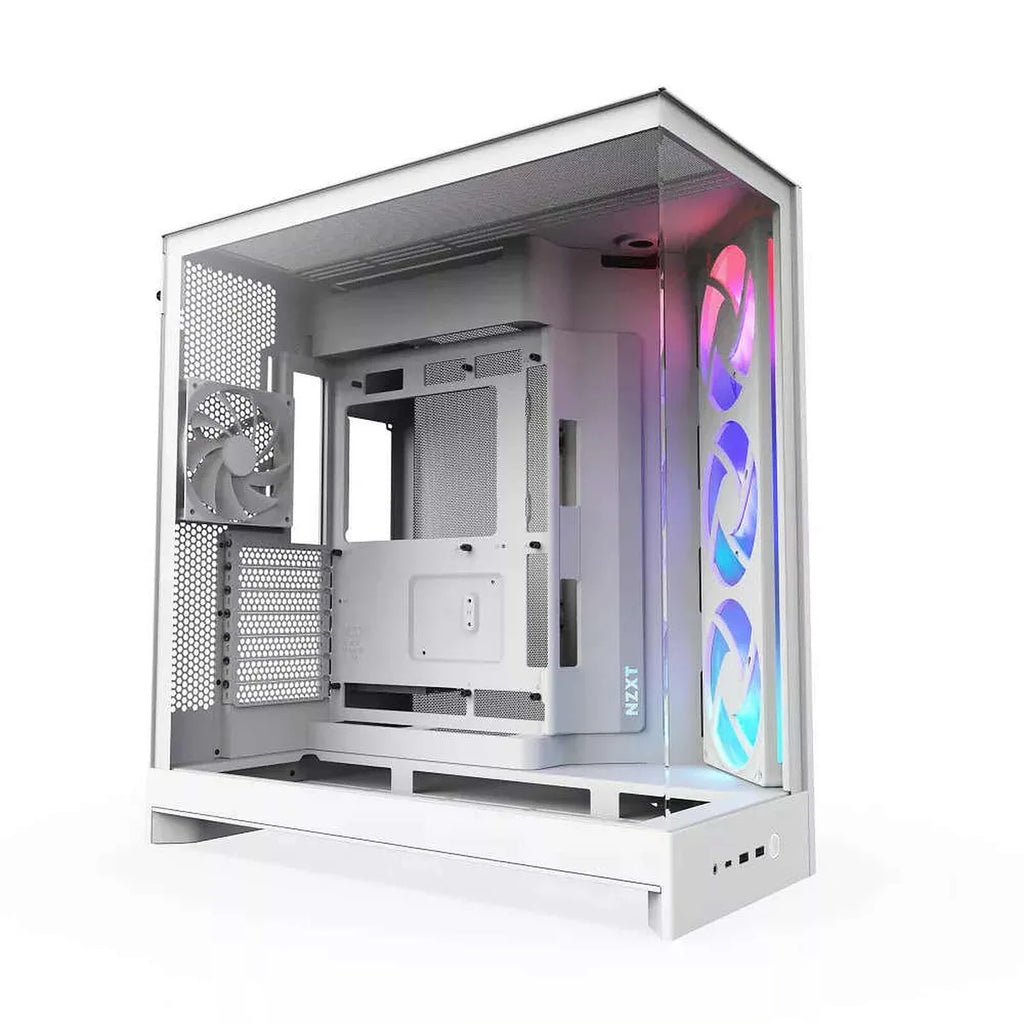 NZXT H9 FLOW RGB All Blanc Moyen Tour CM-H92FW-R1 — vue 2