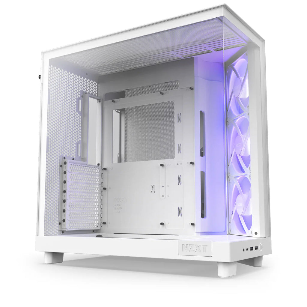 NZXT H6 FLOW RGB ALL Noir Moyen Tour fenêtre en verre CC-H61FB-R — vue principale