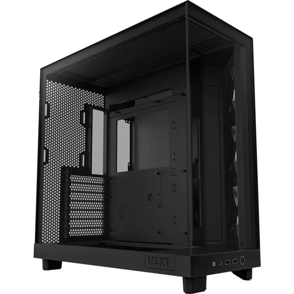 NZXT H6 FLOW RGB ALL Noir Moyen Tour fenêtre en verre CC-H61FB-R — vue 2
