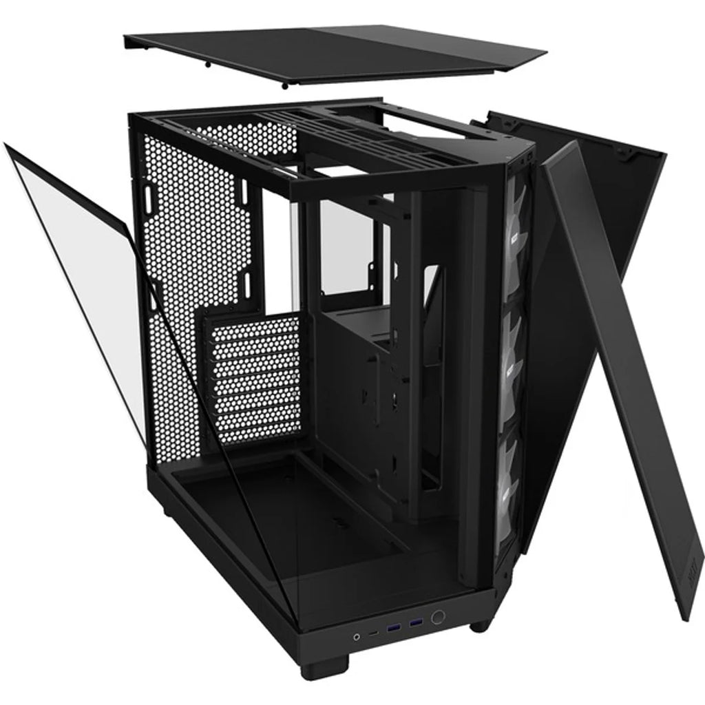 NZXT H6 FLOW RGB ALL Noir Moyen Tour fenêtre en verre CC-H61FB-R — vue 11