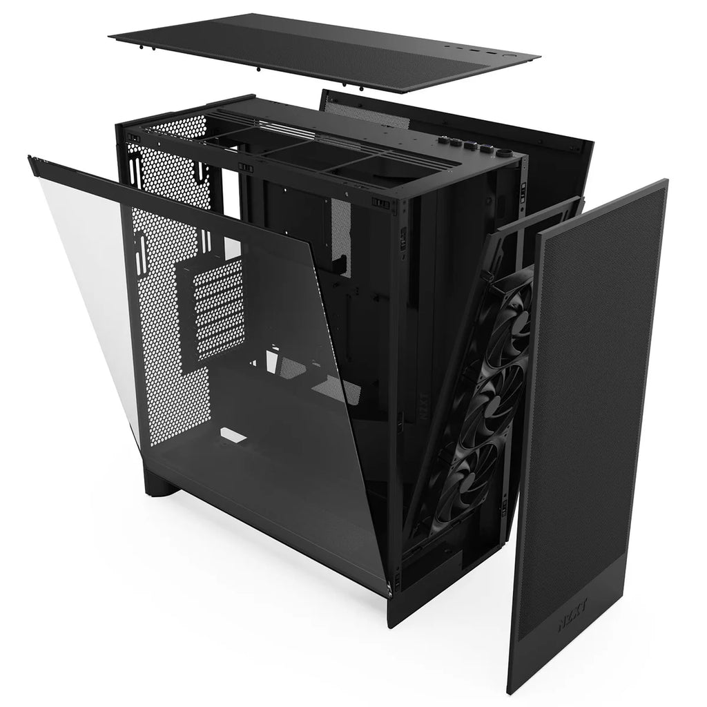 NZXT H7 FLOW ALL Noir fenêtre en verre. CM-H72FB-01 — vue 6