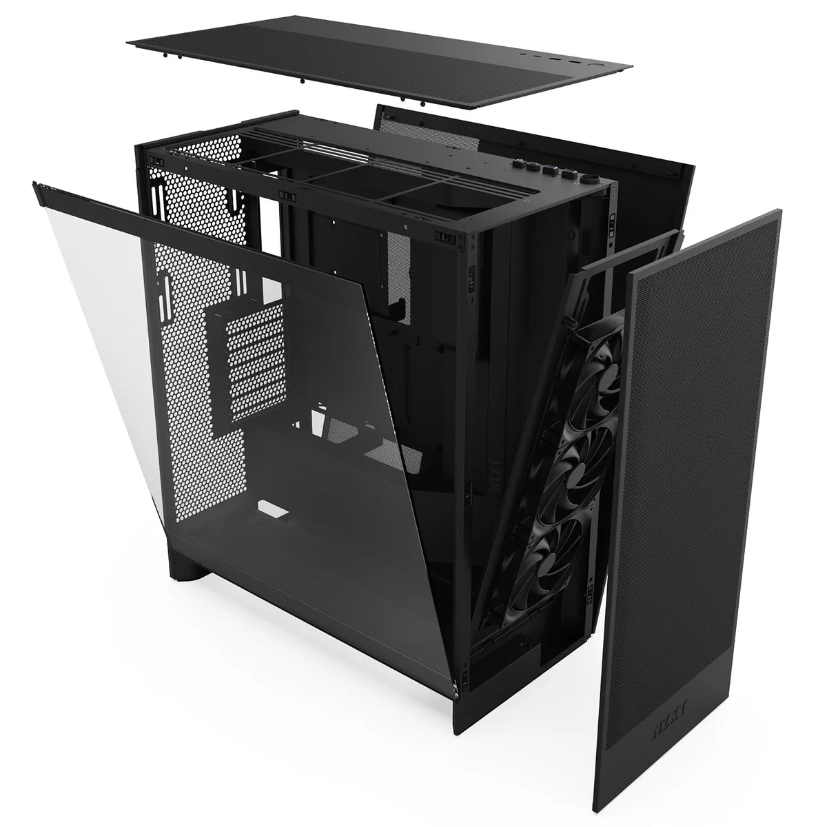 NZXT H7 FLOW ALL Noir fenêtre en verre. CM-H72FB-01 — vue 6