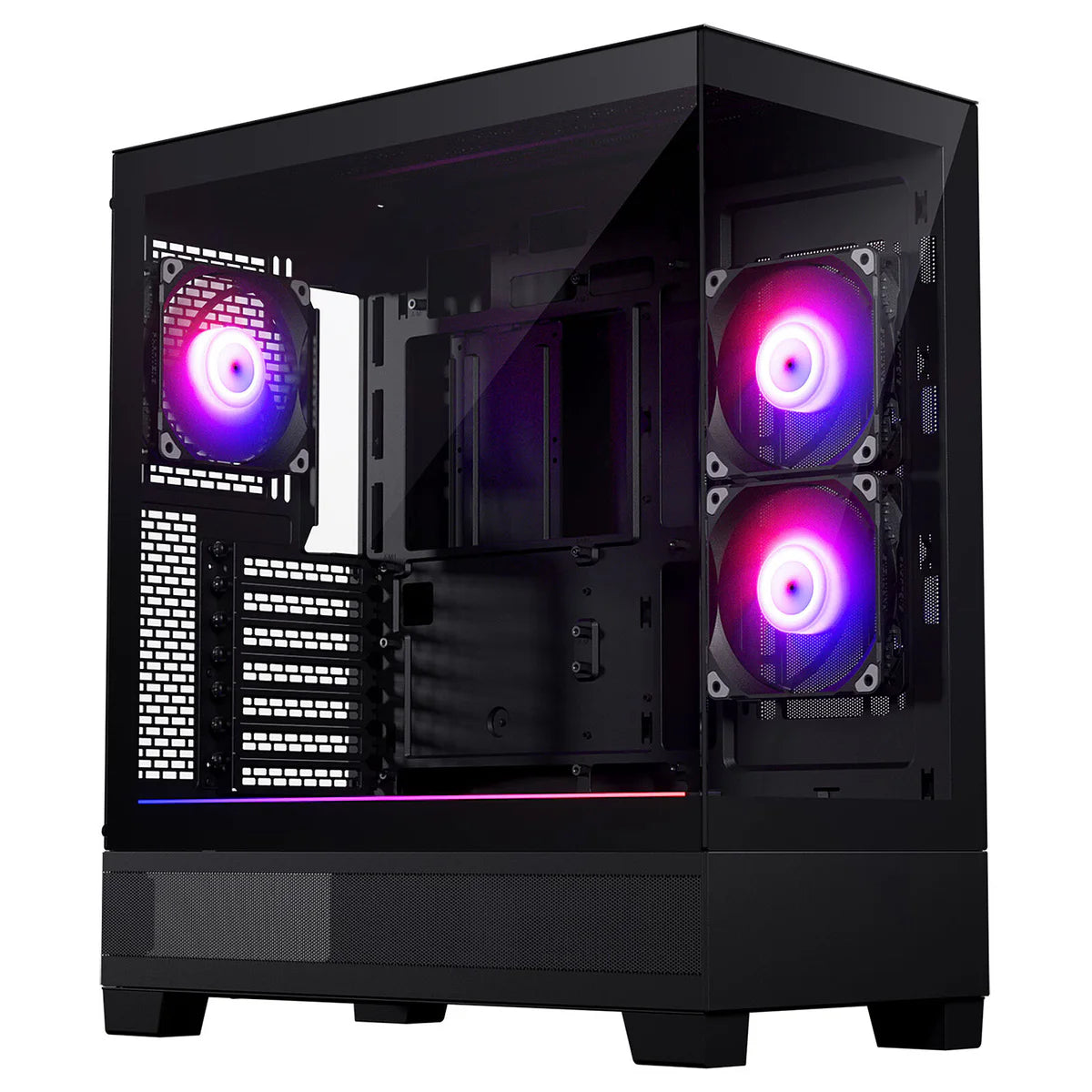 Phanteks XT View (Noir, double verre trempé) — vue 2