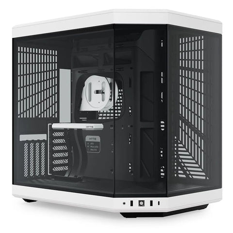 HYTE Y70 double chambre ATX Noir/Blanc avec fenêtre en verre — vue principale