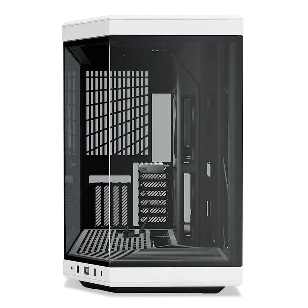 HYTE Y70 double chambre ATX Noir/Blanc avec fenêtre en verre — vue 2