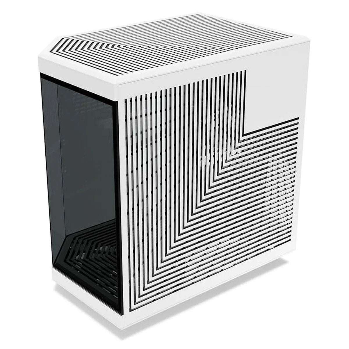 HYTE Y70 double chambre ATX Noir/Blanc avec fenêtre en verre — vue 4